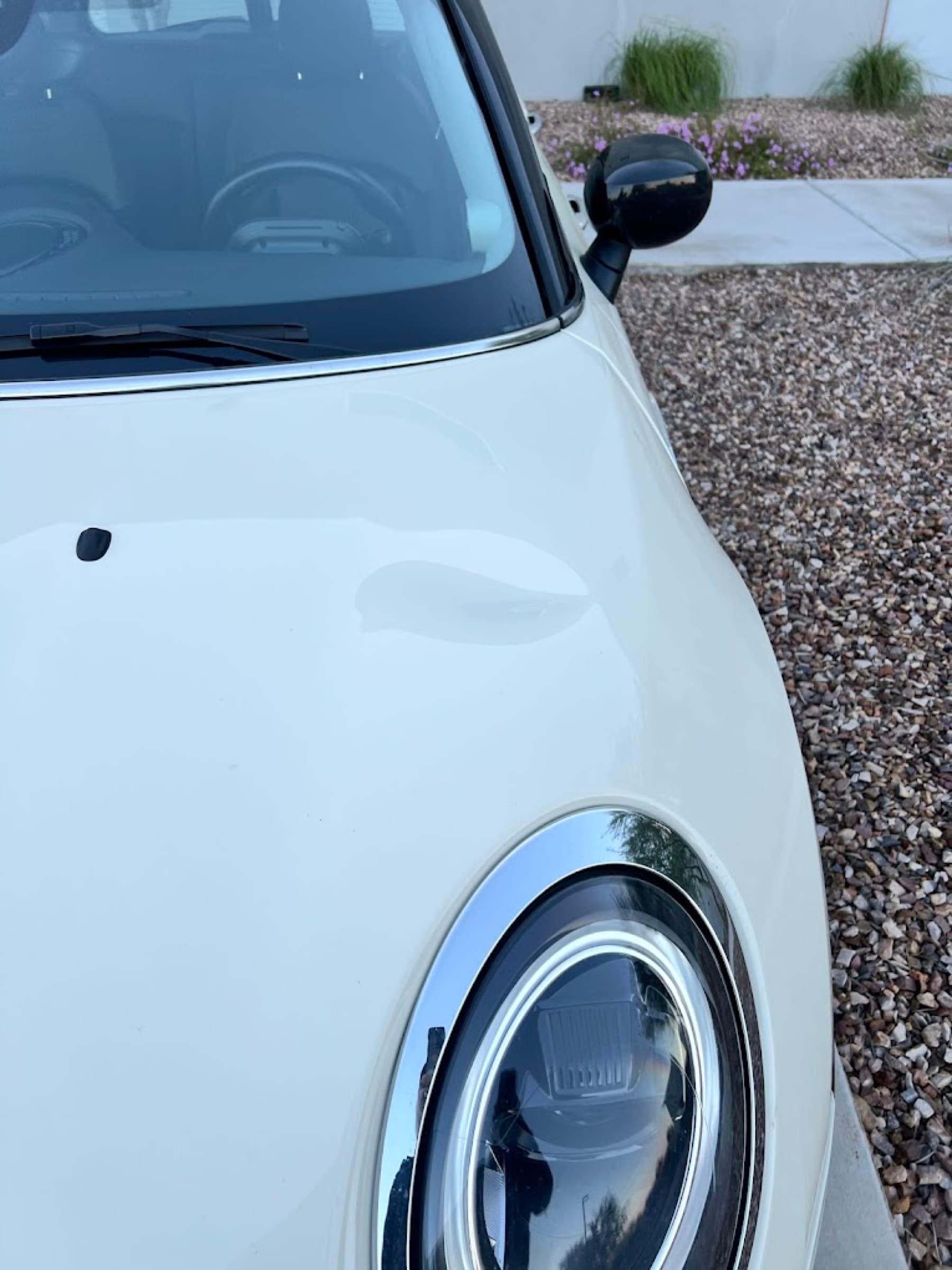 Recent paintless dent repair work.